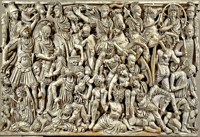 battaglia tra romani e barbari